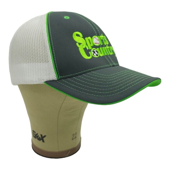 Sports Country Logo Flexfit L/XL Mesh Cap Soccer Baseball Hat Pacific Headwear - Picture 3 of 13